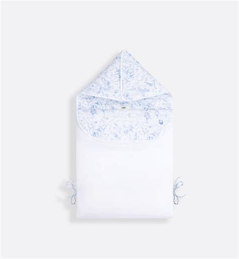 Nid d'ange Voile de coton blanc imprimé Toile de Jouy rose pâle